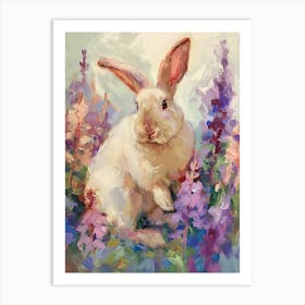 Florida White Rabbit Painting 3 Art Print