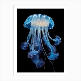 Lions Mane Jellyfish Realistic 4 Art Print