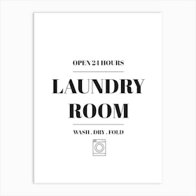 Laundry Room Art Print