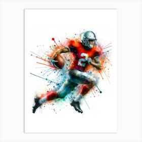 American Football Player Art Print