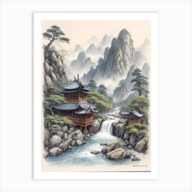 Asian Landscape 14 Art Print