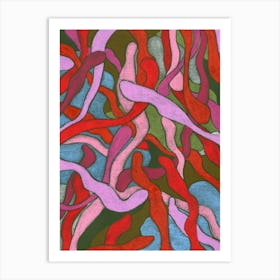 Color Snakes Art Print