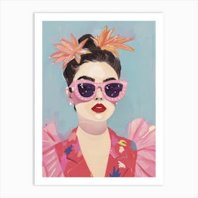 Girl In Pink 1 Art Print