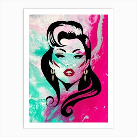 Linda Acuarela Art Print