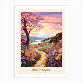 Dusky Track New Zealand 1 Hike Poster Art Print