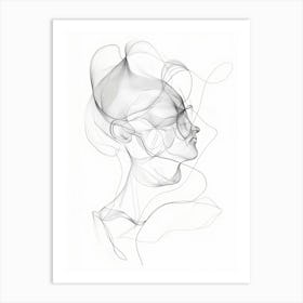 Woman'S Face 4 Art Print