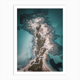 Aerial View Of An Island Art Print