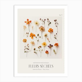 Fleurs Sechees, Dried Flowers Exhibition Poster 19 Art Print