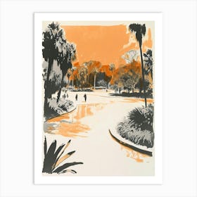 Audubon Park Retro Lithograph 1 Art Print