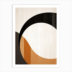 Geometric Echoes: Abstract Bauhaus Harmony Art Print