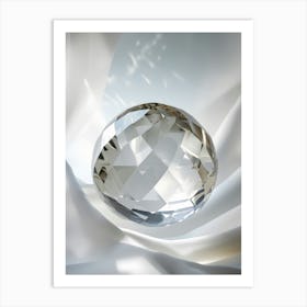 Diamond On A White Background Poster