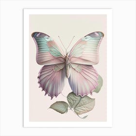Gatekeeper Butterfly Vintage Pastel 1 Art Print
