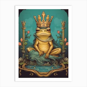 King Of Frogs Art Nouveau 8 Art Print