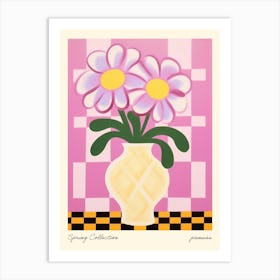 Spring Collection Pansies Flower Vase 6 Art Print