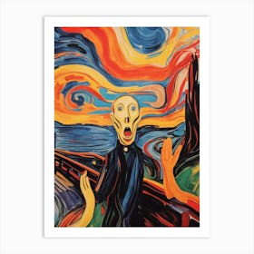 The Scream - Digital Abstraction 3 Art Print