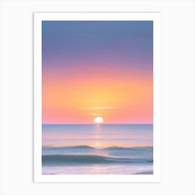 Sunset At The Beach By Daniel Scott Art Print