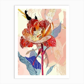 Colourful Flower Illustration Rose Flower Illustration Wa 81af4b0d 8bb5 45da 989c 0fb7fac90d41 Art Print