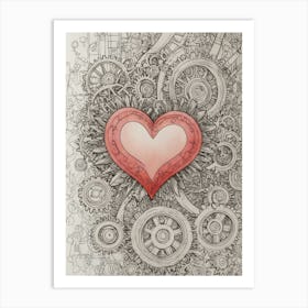 Heart Of Gears 1 Art Print