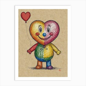 Heart Balloon 11 Art Print