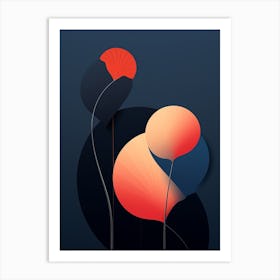 Snail Minimalist Abstract 1 Art Print