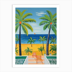 Miami Beach, Florida, Matisse And Rousseau Style 5 Art Print