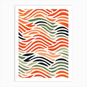 Abstract Wave Pattern Art Print