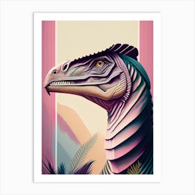 Eoraptor Pastel Dinosaur Art Print
