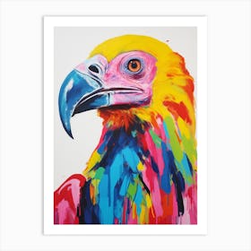 Colourful Bird Painting Vulture Art Print