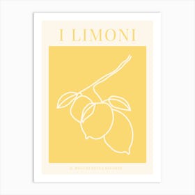 I Limoni - Yellow Art Print