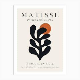 Matisse organic floral 7 Art Print