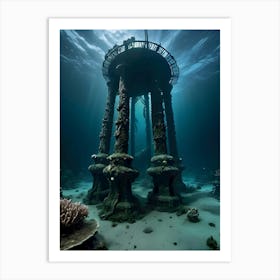 Underwater Ruins-Reimagined Art Print