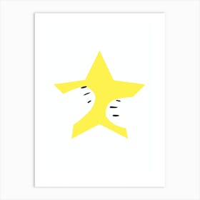 Star Hug Kids Art Print