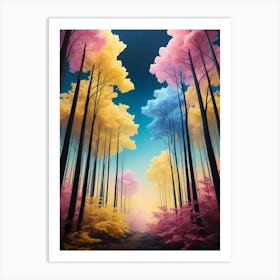 Colorful Tree Art Art Print