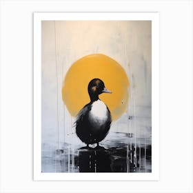 Miniamlist Duckling In The Sun Art Print