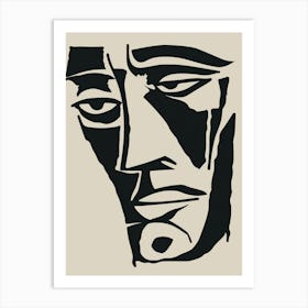 Face Of A Man 22 Art Print