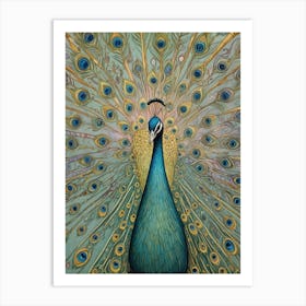 Spectacular Peacock Art Print