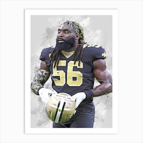 Demario Davis New Orleans Saints Art Print