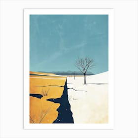 Winter Wonderland, Minimalism Art Print