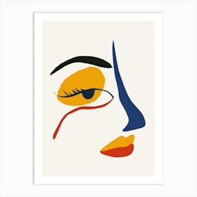 Face Of A Woman 44 Art Print