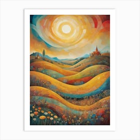 Sunset In The Countryside 24 Art Print