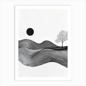 Tree In The Wind 2 Art Print