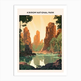 Kirirom National Park Midcentury Travel Poster Art Print