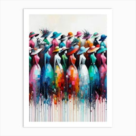 Women In Hats Art Print