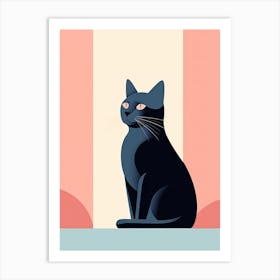 Black Cat Art Print