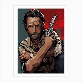 Rick Grimes TWD Art Print