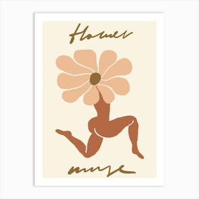 Flower Nee Art Print