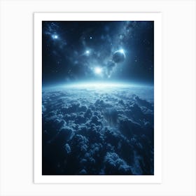 Earth From Space 1 Art Print