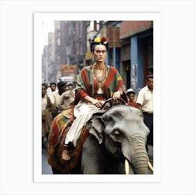 Frida's Elephant Art Print