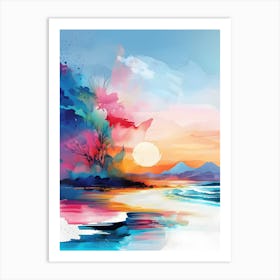 Abstract Watercolor Painting Art Print