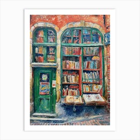 Bruges Book Nook Bookshop 2 Art Print